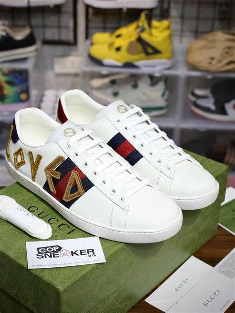 giày gucci loved authentic|Gucci ace loved shoes.